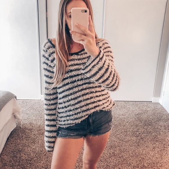 NWT Striped Free People Sweater - Picture 2 of 7